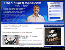 Tablet Screenshot of haroldkurtonline.com